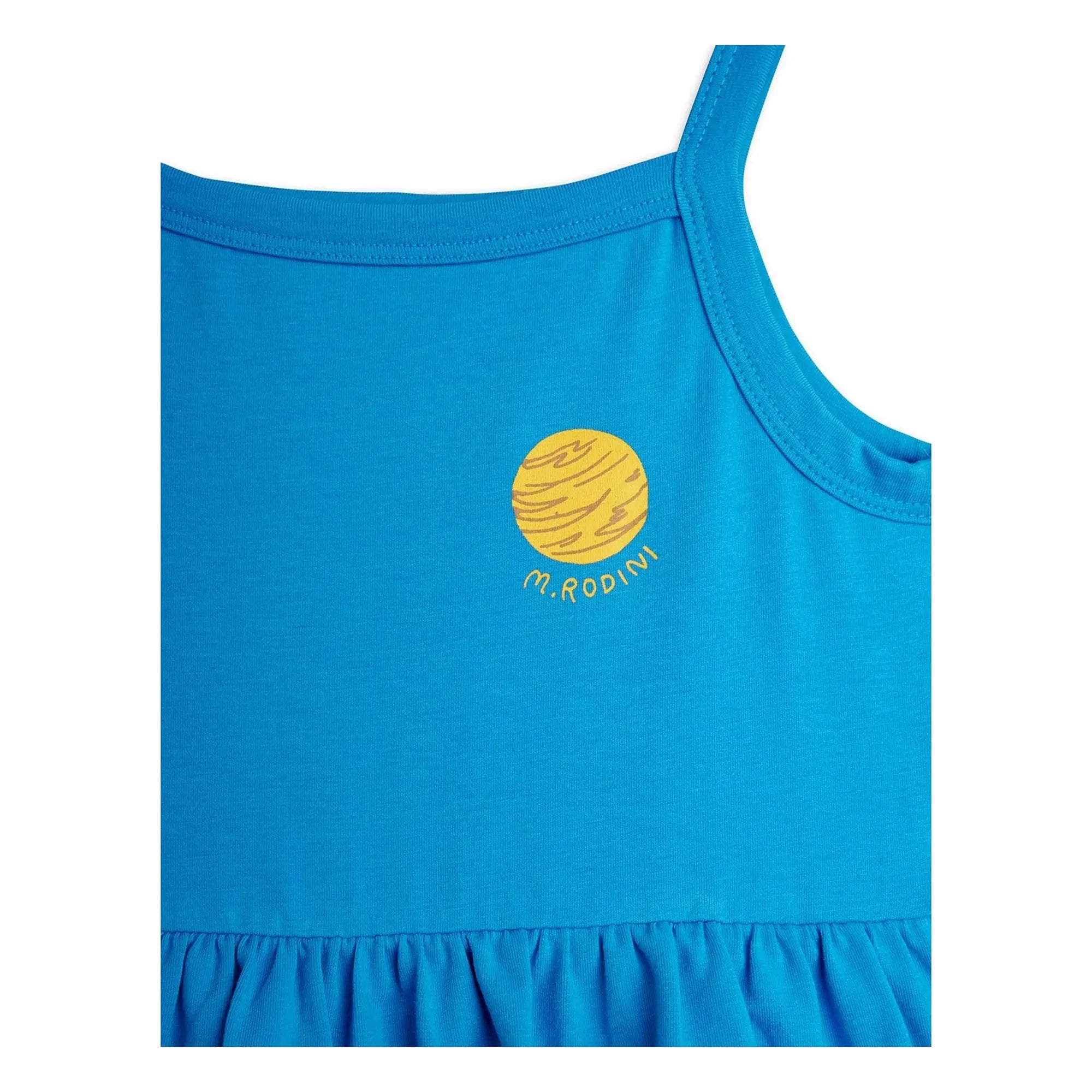 Mini Rodini - Planète Bio-Baumwollkleid | Blau