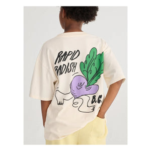 Bobo Choses - Rapid Radish Oversized T-Shirt Bio-Baumwolle | Weiß