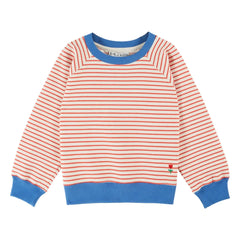 Emile et Ida – Gestreiftes Sweatshirt aus Bio-Baumwolle | Rot