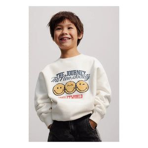 Die neue Gesellschaft – Smiley-Sweatshirt | Beyaz