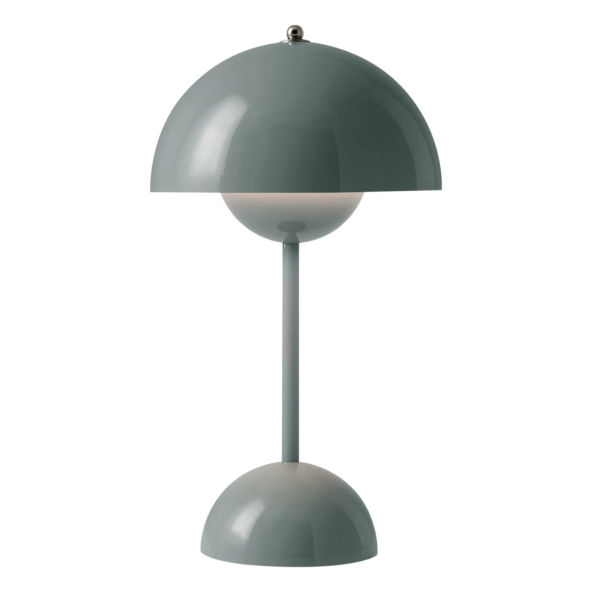 & Tradition - VP9 Flowerpot Portable Tischleuchte, Verner Panton | Grau-Blau