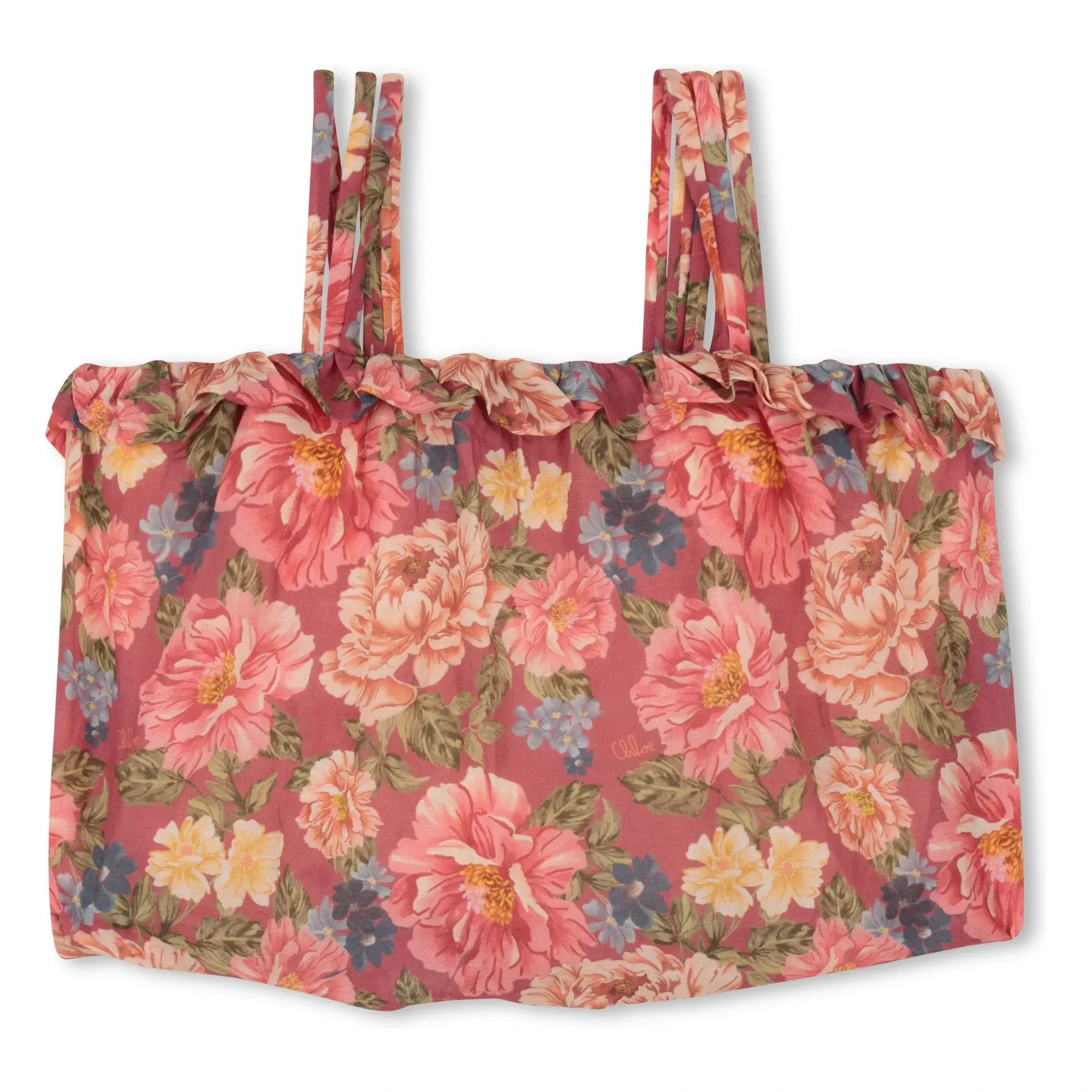Chloé – Top aus Bio-Baumwolle mit Blumenmotiv | Rosewood
