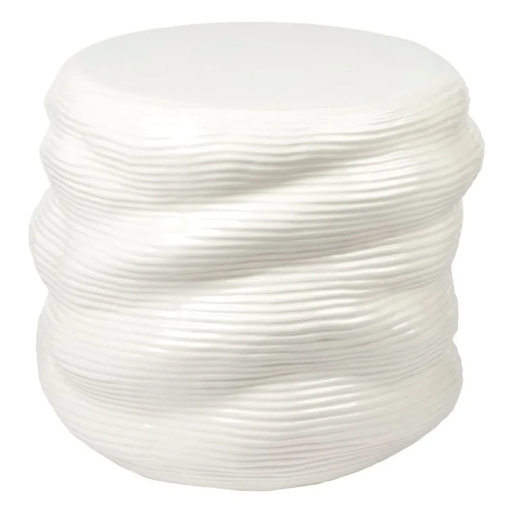 Broste Copenhagen - Earthernware Steingut Beistelltisch | Creme