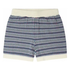 FUB - Bio-Baumwolle Feinstrick Karoshorts | Ecru