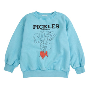 Bobo Choses - Pickles Bio-Baumwoll-Sweatshirt | Hellblau