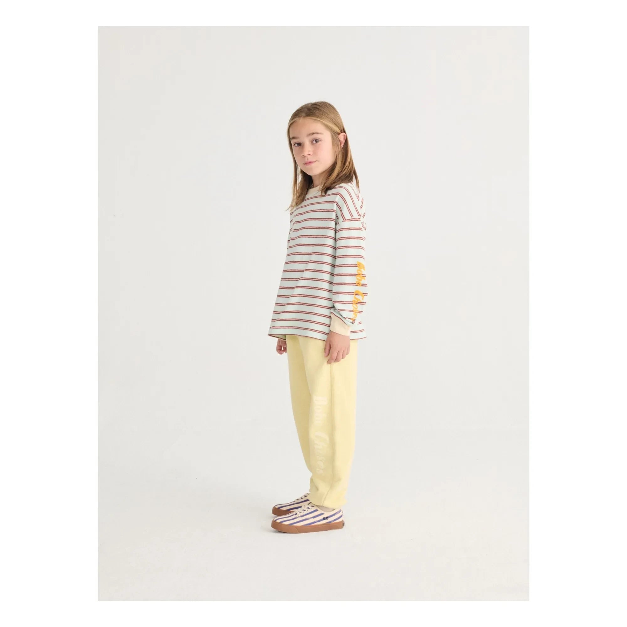 Bobo Choses - Gestreiftes T-Shirt | Hellblau