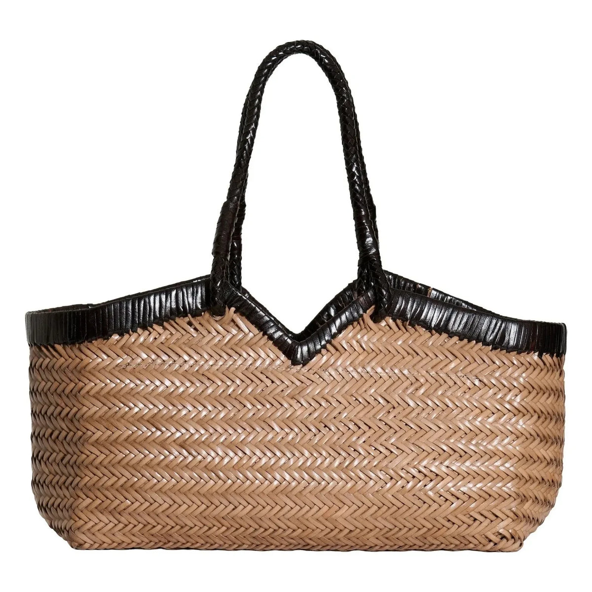 Vipera - Cabas Crudelia Zweifarbige Ledertasche | Taupebraun