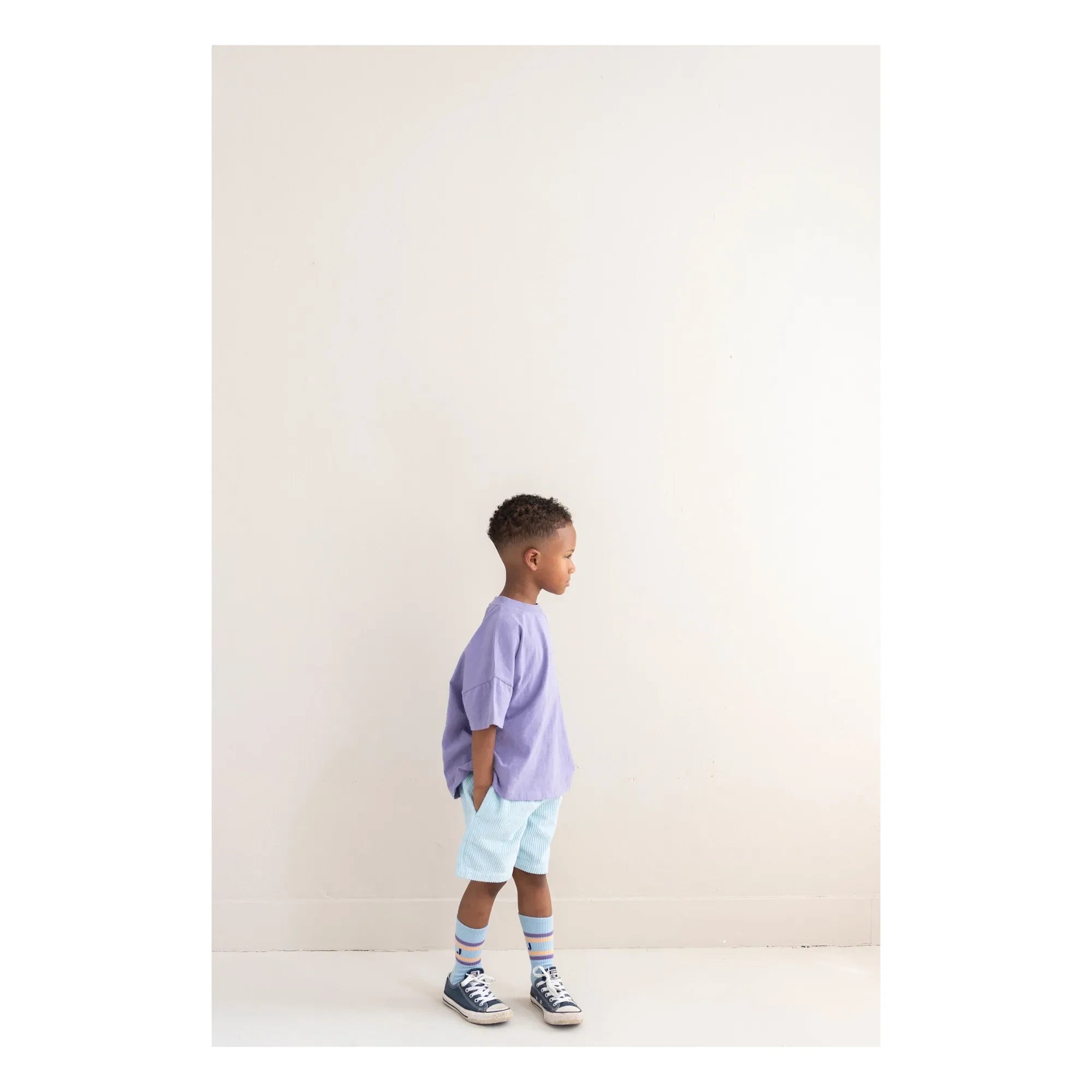 Jenest - Hug Samt Bio-Baumwollshorts | Hellblau
