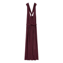 Momoni - Kleid Pepita | Pflaume