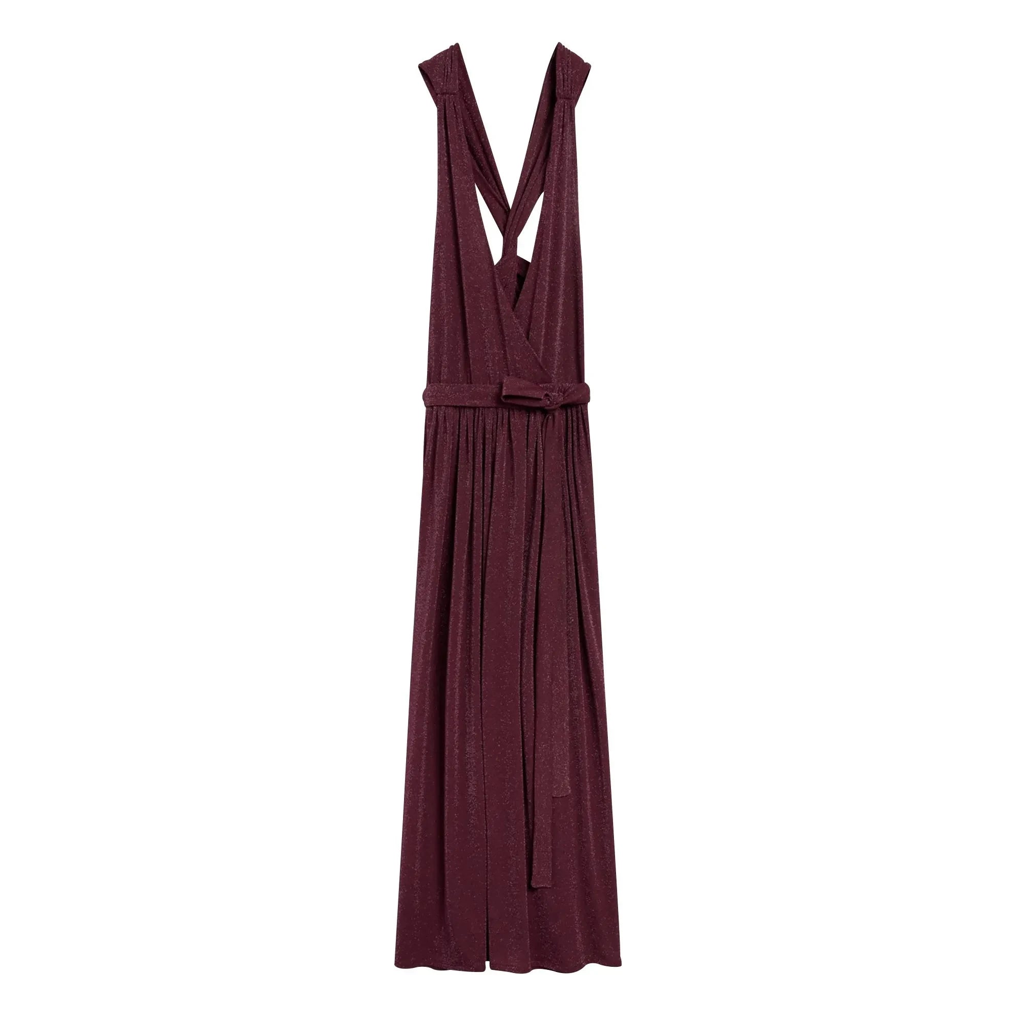 Momoni - Kleid Pepita | Pflaume
