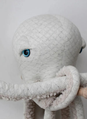 Bigstuffed - Albino Dev Octopus Plüschspielzeug 60 cm | Weiß