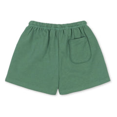 Konges Sløjd - Spotty Sweat Shorts Bio-Baumwolle Uni | Grün