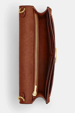 Coach Tabby Chain Clutch In Signature Canvas Deri Çanta