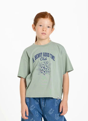 Hundred Pieces - Luna Blueberry T-Shirt | Grün