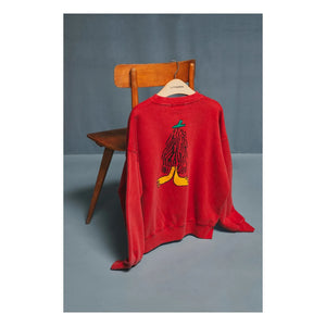Bobo Choses – Hidden Monster Sweatshirt aus Bio-Baumwolle | Rot