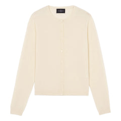 Bompard - Creme Knopf-Kaschmir-Cardigan