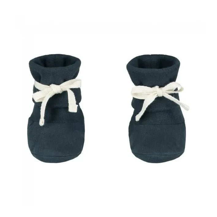 Gray Label - Bio-Baumwoll-Babyschuh | Grau-blau