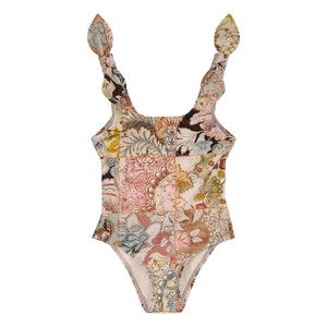 Zimmermann - Gün Işığı Patchwork Floral Badeanzug | Hellrosa