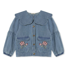 Fliink - Denim Don Flowers Jacke | Hellblau