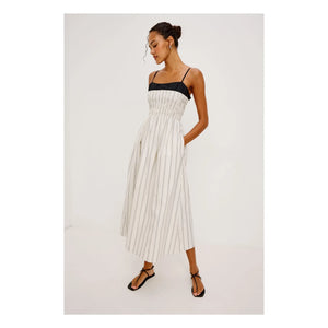 Rails - Gestreiftes Kleid „Primrose“ | Weiß