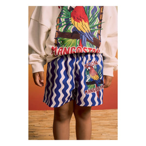 Maison Mangostan – Sweatshirt „Parrot“ | Weiß