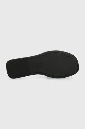 Tory Burch Double T Sport Slide Deri Terlik