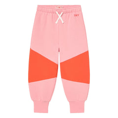 Tinycottons - Tiny Renk Bloklu Organik Pamuklu Jogger | Pembe