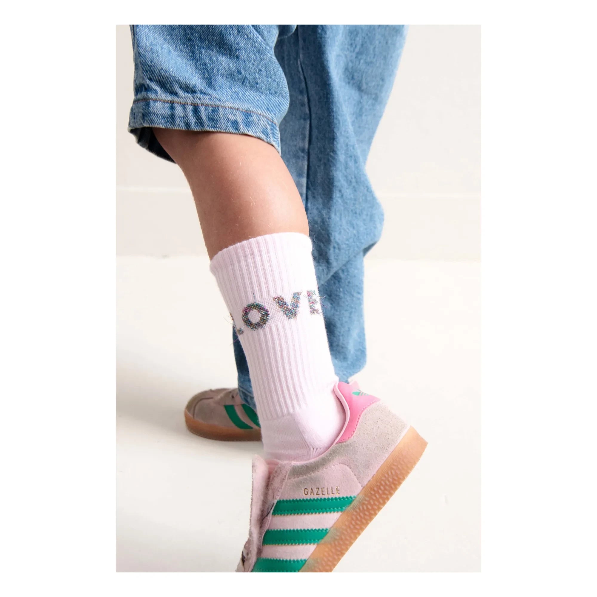 Jenest - Fancy Love Bio-Baumwollsocken | Hellrosa