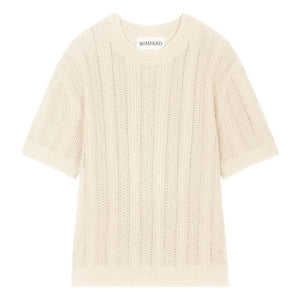 Bompard - Pointelle Kaschmir- und Seidenpullover | Natur