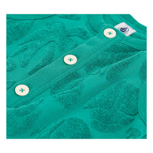 Petit Bateau - Strampler mit Palmenprint aus Bio-Baumwolle | Grün