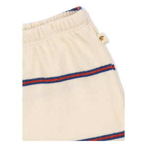 Konges Sløjd - Gestreifte Bio-Baumwoll Trio Shorts | Beige