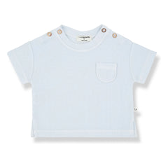 1+ in the family - Delion Waffle T-Shirt | Hellblau