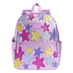 State Bags - Çift Cepli Sırt Çantası Kane Iridescent Stars | Pembe