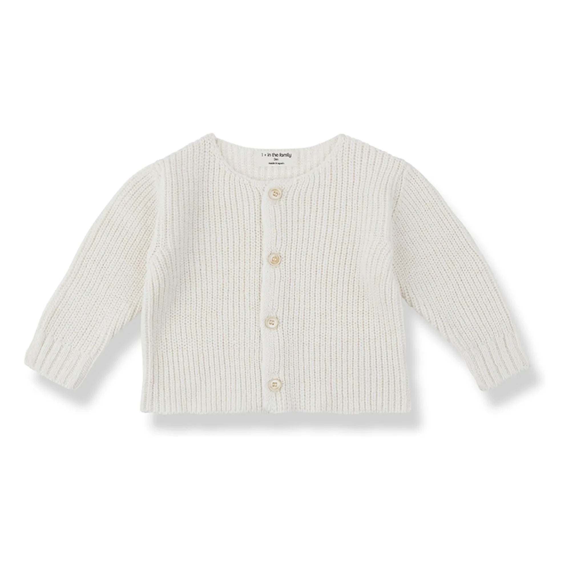 1+ in the family - Gertrudis Strickjacke | Ecru