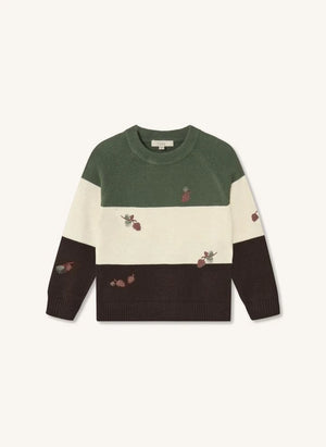 Fliink - Benna gestreifter Pullover | Ecru