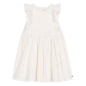 Petit Bateau - Kleid Brendice Broderie Anglaise Bio-Baumwolle | Weiß
