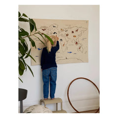 Ferm Living Kids - Welt Baumwoll-Wanddekoration