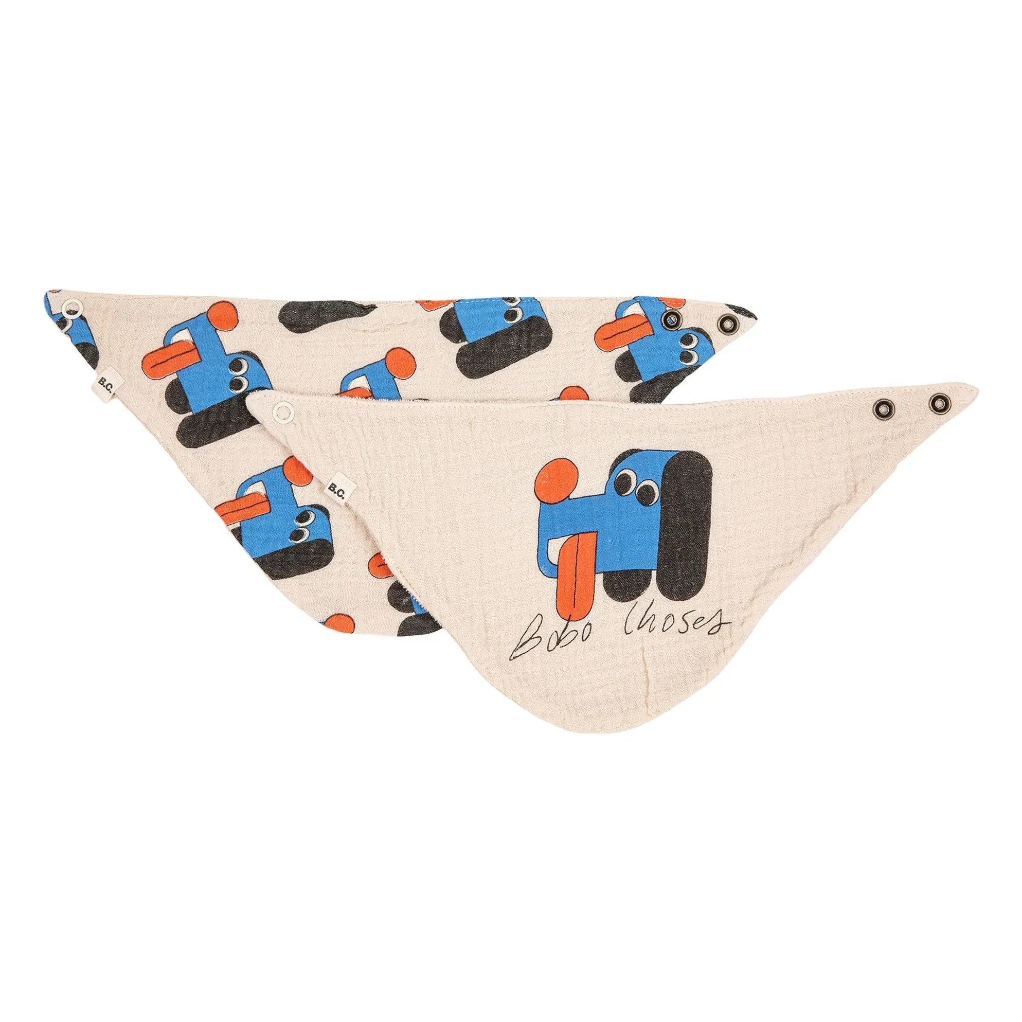 Bobo Choses - Set aus 2 Spucktüchern aus Bio-Baumwolle | Beige