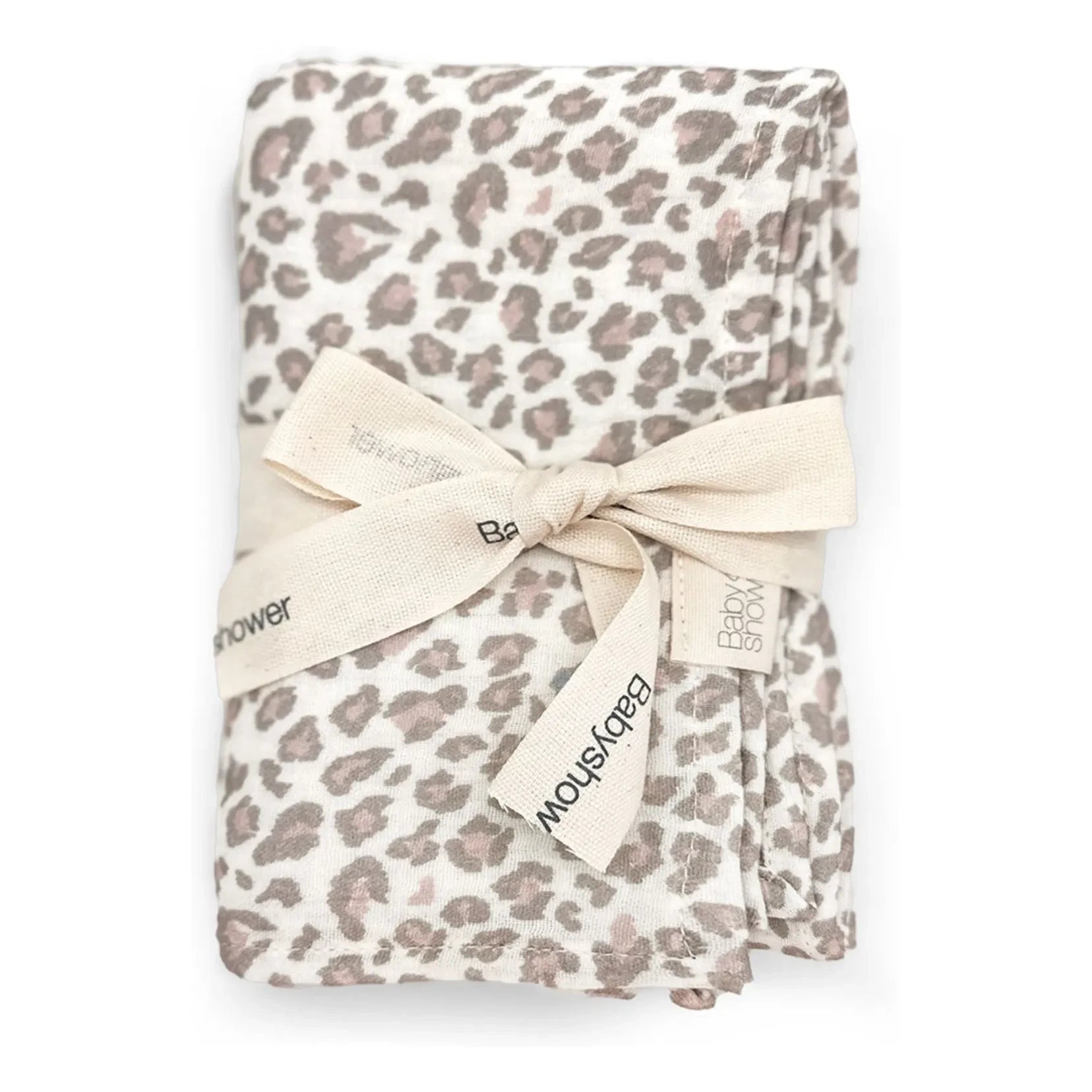 Babyshower - Leopardenwindeln - 3er Set | Ecru