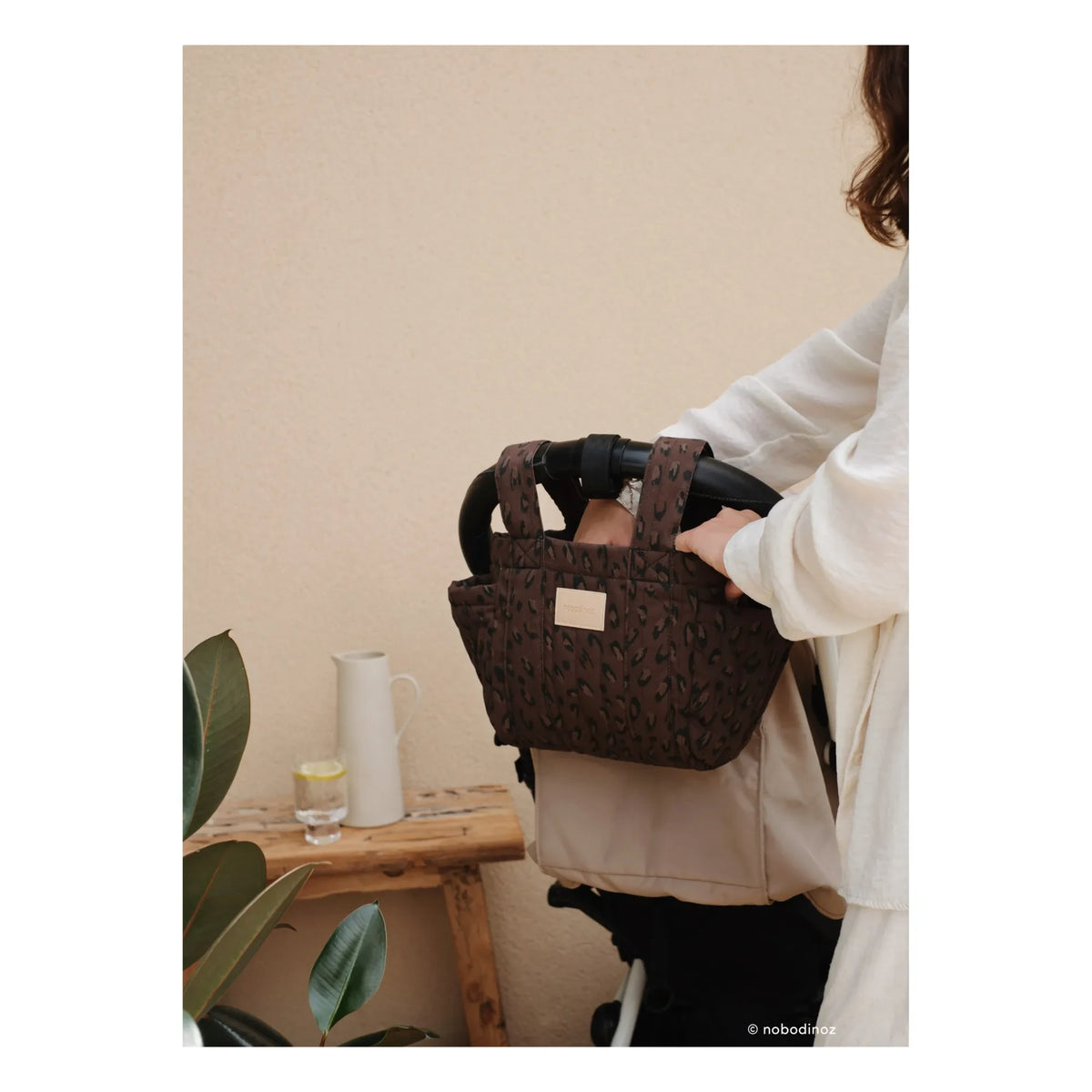 Nobodinoz - Hyde Park Kinderwagen-Organizer | Leopard
