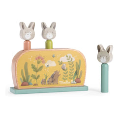 Moulin Roty - Drei kleine Pop-up-Hasen Oyuncak