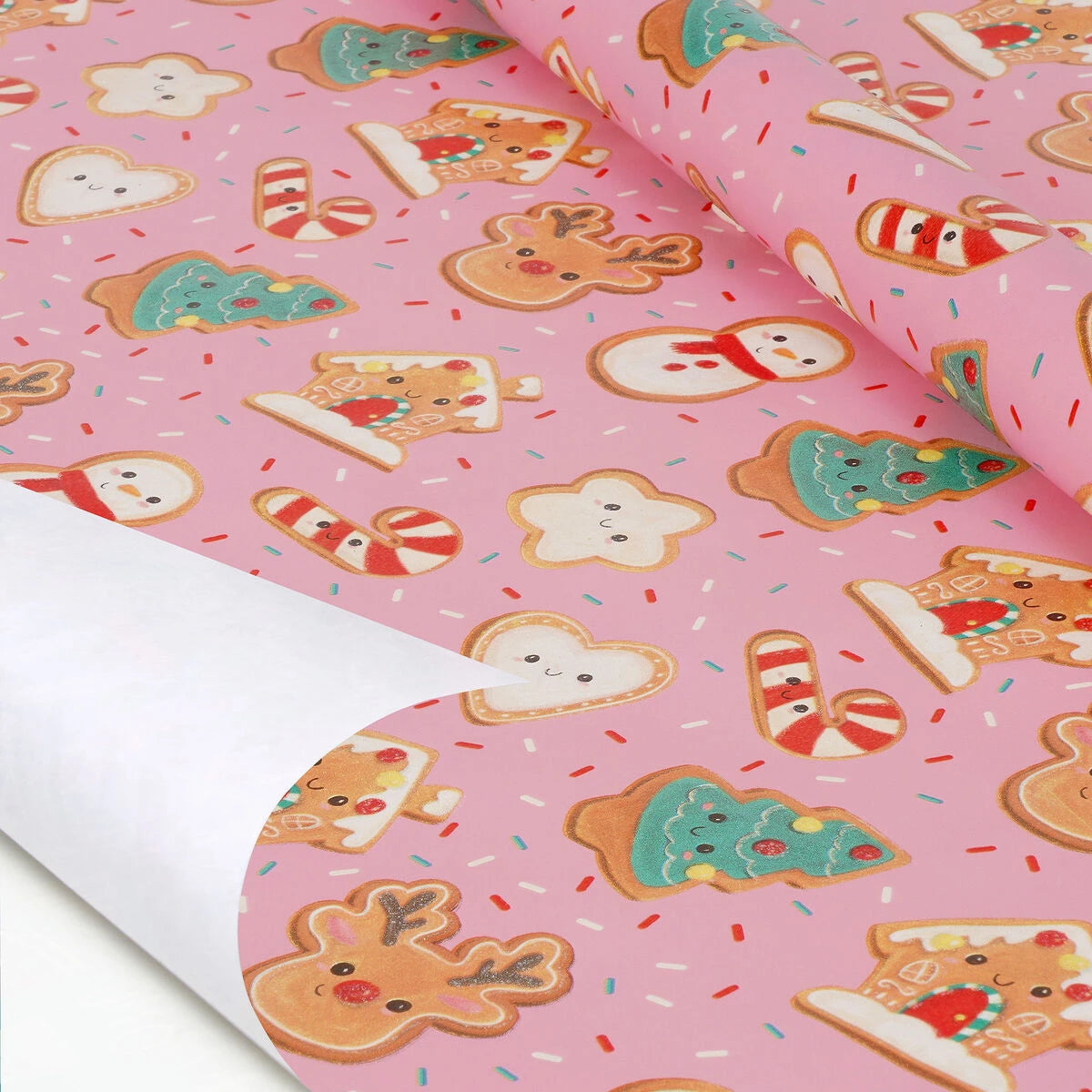 Legami - Weihnachtsgeschenkpapier Weihnachtsplätzchen - 200 x 70 cm Rolle