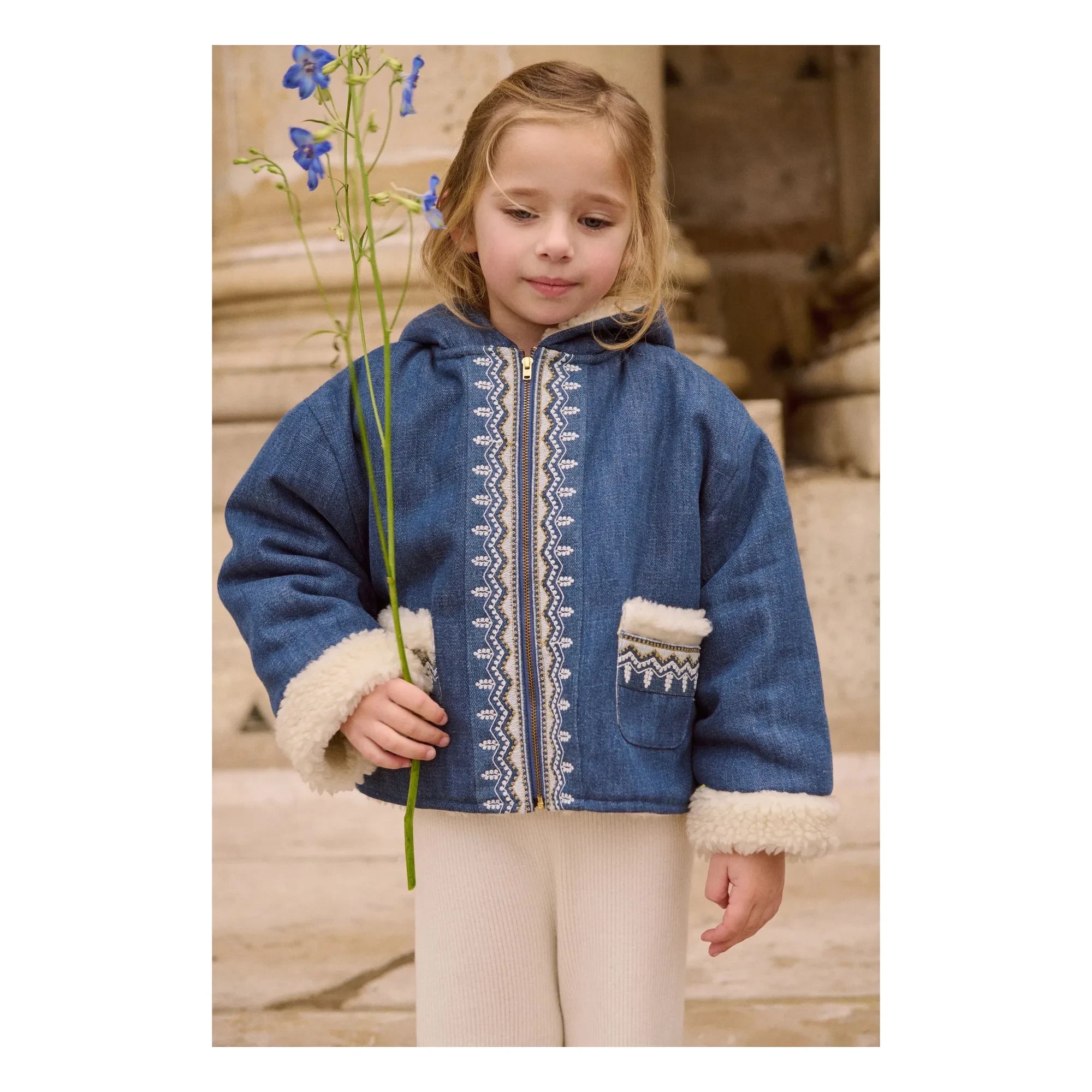 Louise Misha - Melvette Cord-Jacke | Blau