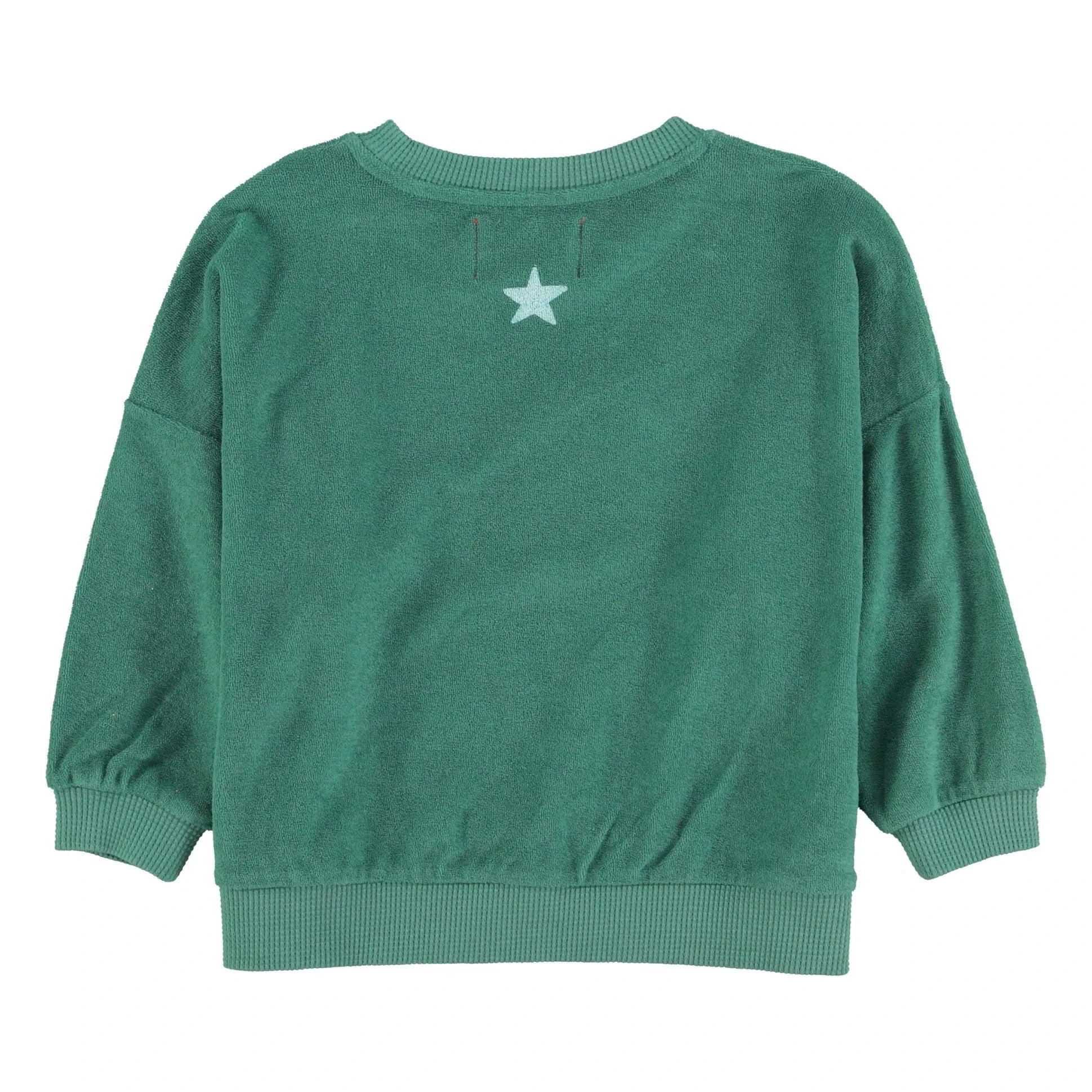 Piupiuchick - Bio-Frottee-Logo-Sweatshirt | Grün
