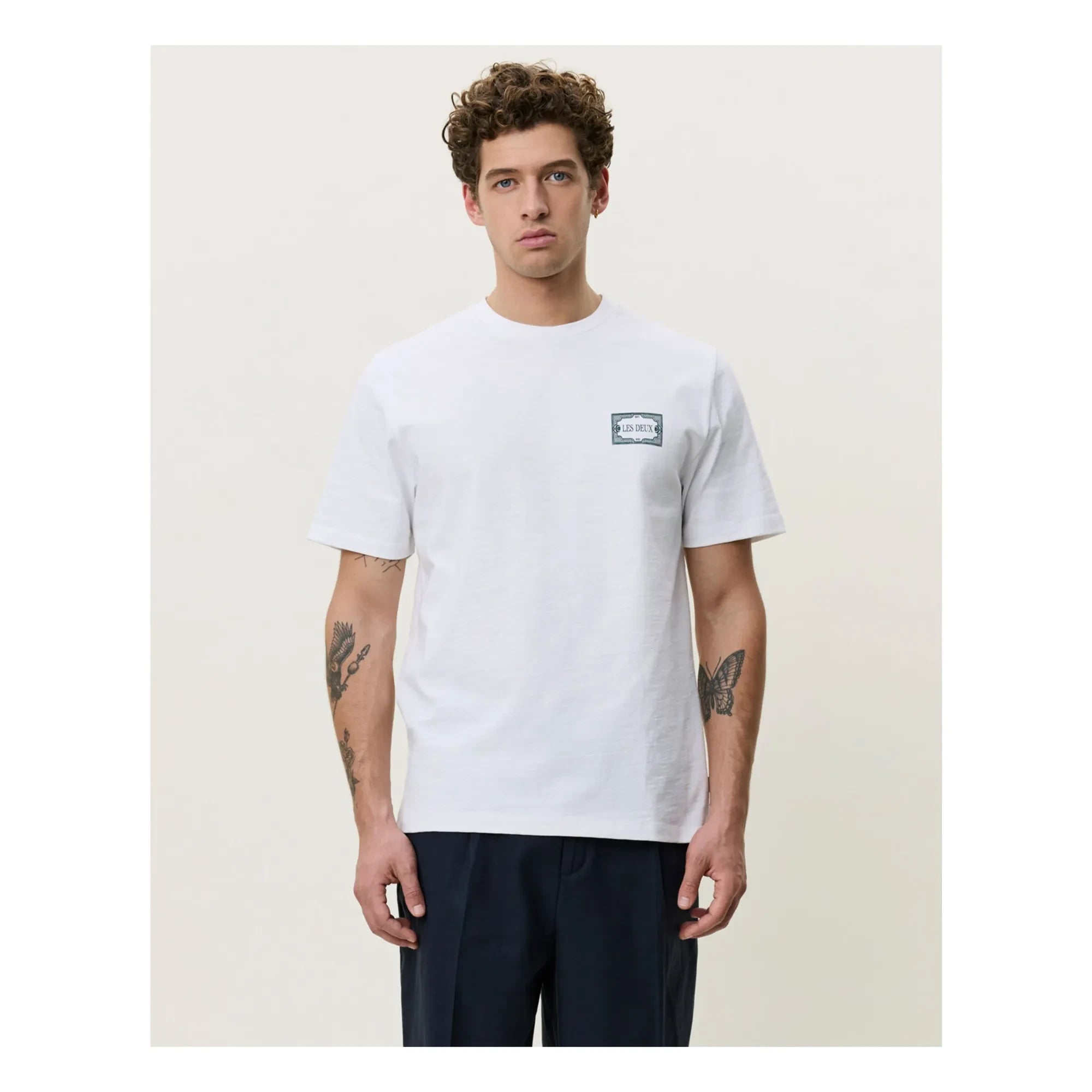 Les Deux - Italienisches T-Shirt | Weiß
