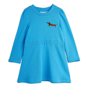 Mini Rodini - Dackel Bio-Baumwollkleid | Blau