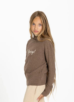 Smallable Kid - Soline Glow Up Wolle Pullover | Braun