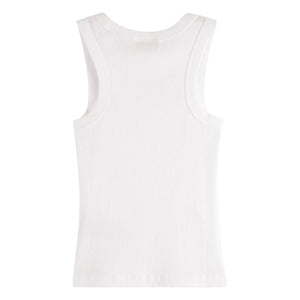 Scotch & Soda – Geripptes Tanktop aus Bio-Baumwolle | Weiß