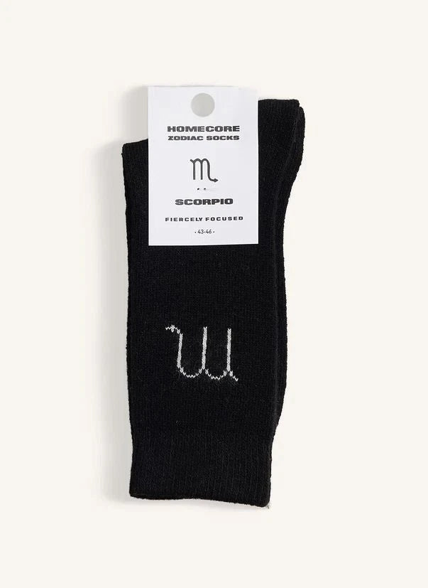 Homecore - Zodiac Scorpio Socken | Schwarz