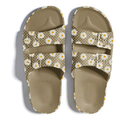 Freedom Moses - Schicke Blumen-Sandalen | Khaki